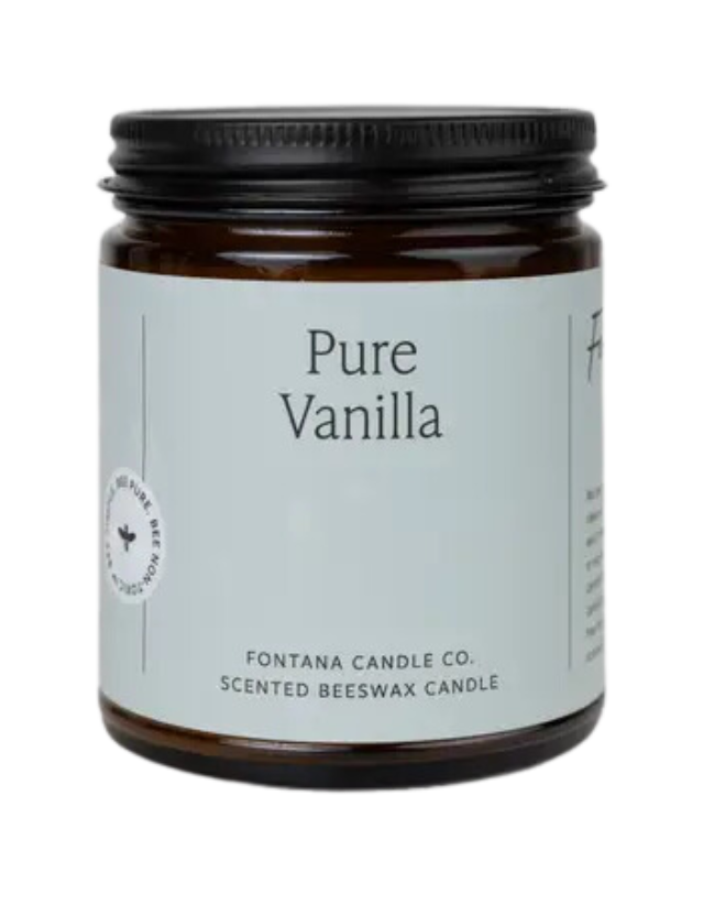Pure Vanilla Essential Oil Jar Candle