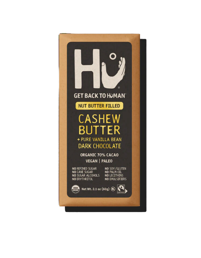 Cashew Butter + Vanilla Bean Dark Chocolate Bar