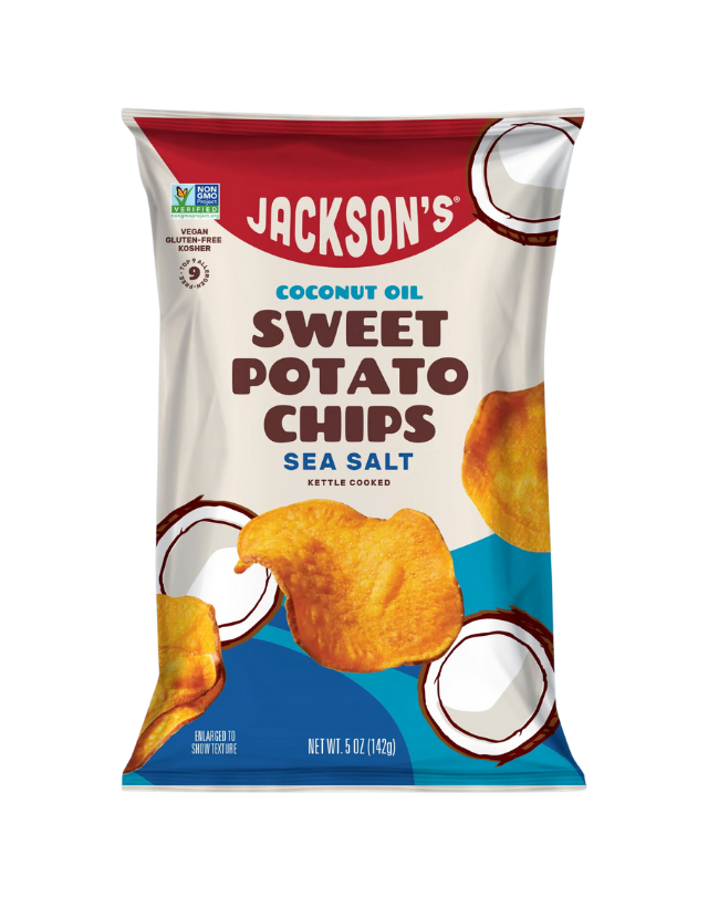 Sea Salt Sweet Potato Chips with Coconut Oil