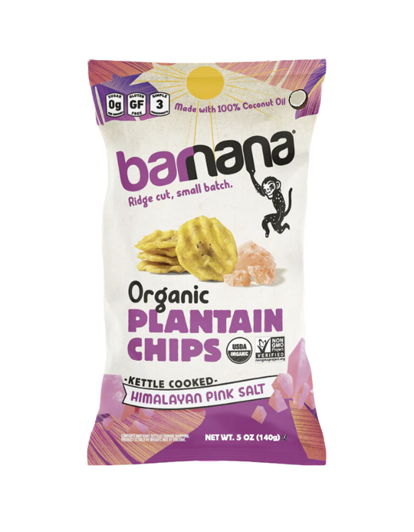 Organic Pink Salt Plantain Chips