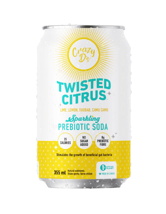 Twisted Citrus Sparkling Prebiotic Soda