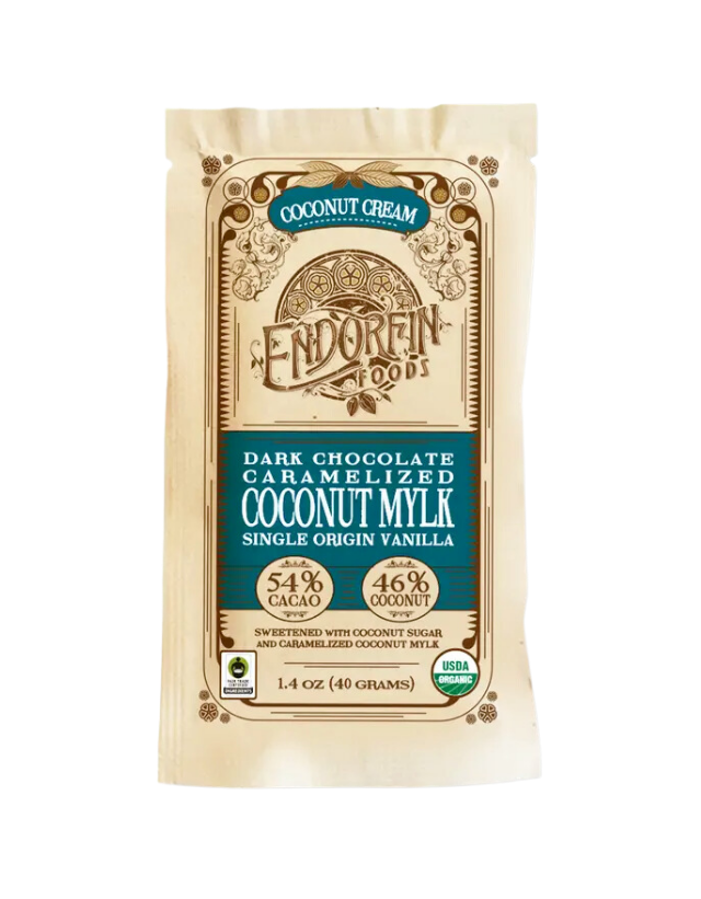 Coconut Cream • Coconut Mylk Chocolate Bar • 54% Cacao