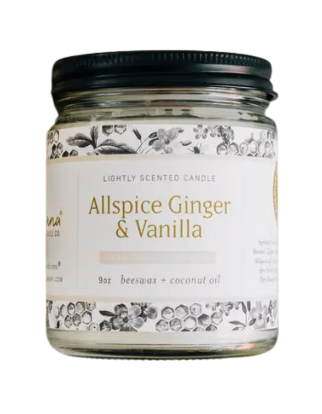 Allspice Ginger & Vanilla Essential Oil Jar Candle