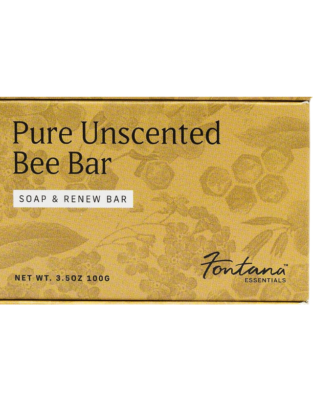 Pure Unscented Bee Bar Soap With Honey