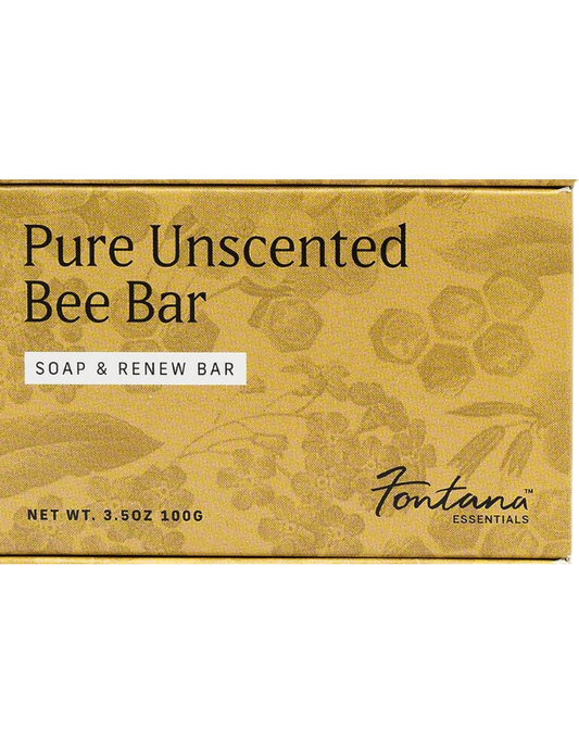 Pure Unscented Bee Bar Soap With Honey