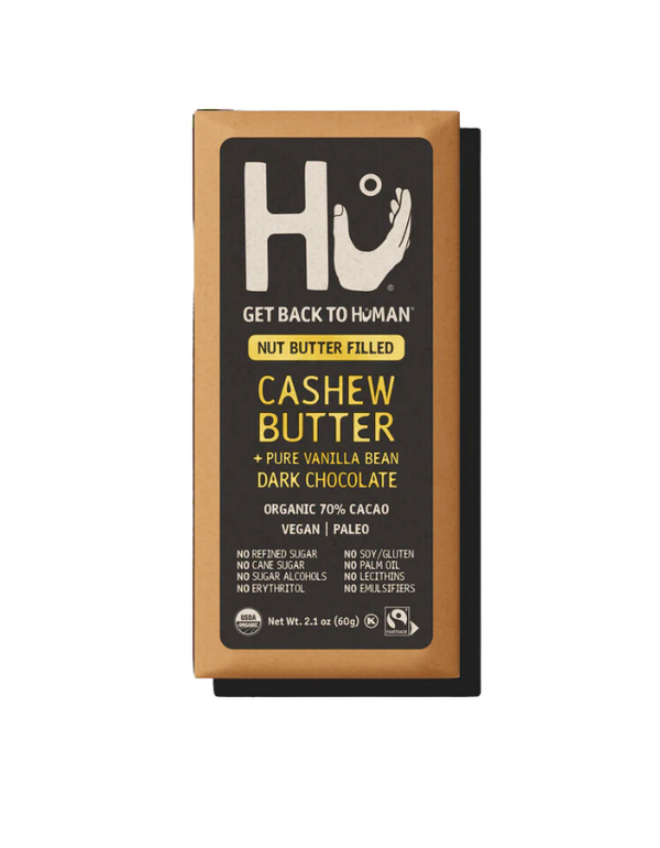 Cashew Butter + Vanilla Bean Dark Chocolate Bar