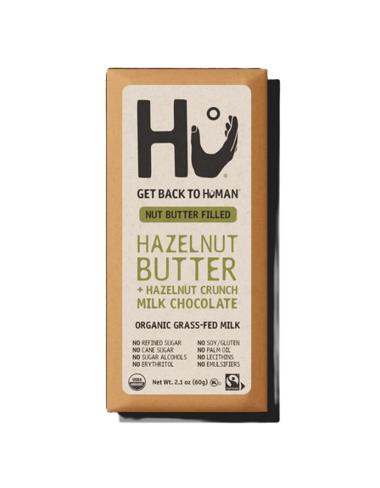 Hazelnut Butter + Hazelnut Crunch Milk Chocolate Bar