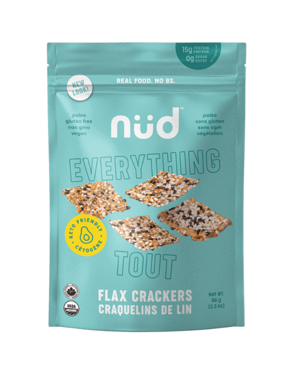 Keto 'Everything' Flax Crackers