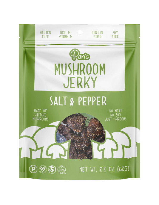 Salt and Pepper Mushroom Jerky