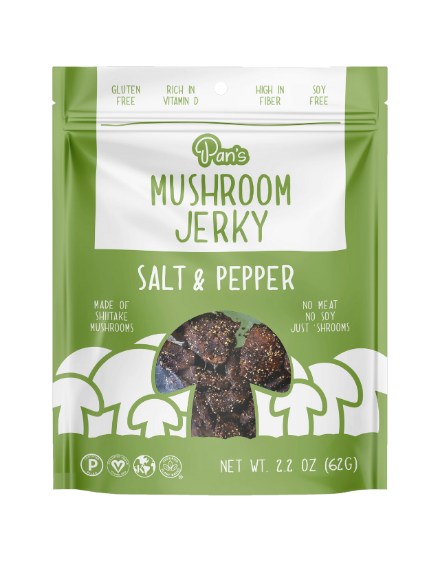 Salt and Pepper Mushroom Jerky
