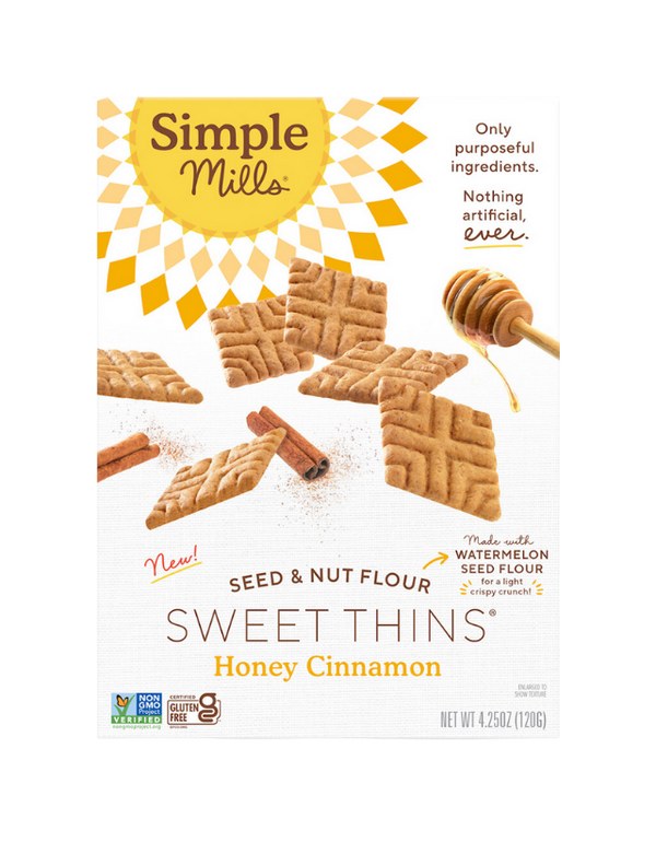 Honey Cinnamon Seed & Nut Flour Sweet Thins