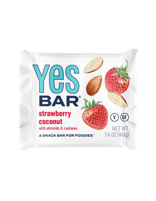 Strawberry Coconut with Almonds & Cashews- Gourmet Plant-Based Snack Bar