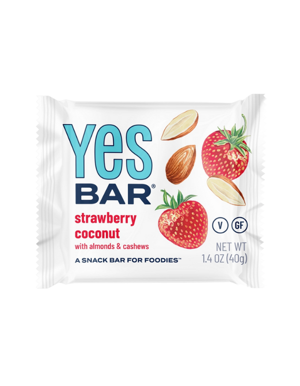 Strawberry Coconut with Almonds & Cashews- Gourmet Plant-Based Snack Bar