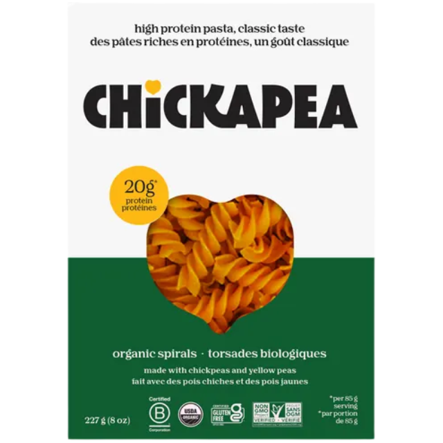 Spiral Chickpea Pasta