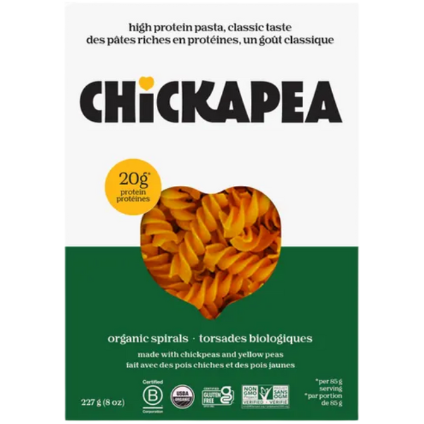 Spiral Chickpea Pasta