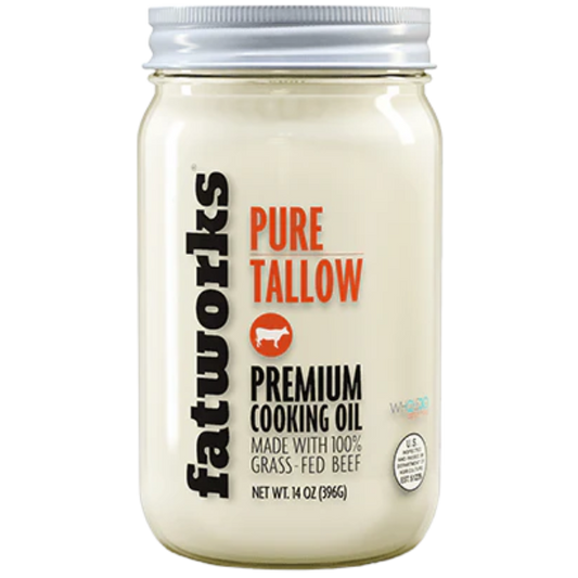 100% Grass-Fed and Grass-Finished Beef Tallow
